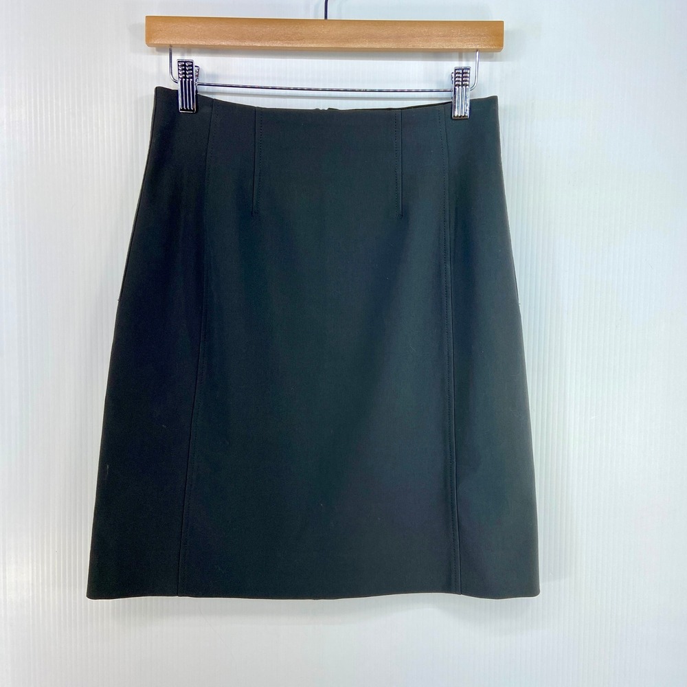 MM Lafleur The Crosby Skirt Everstretch Dark Charcoal Gray Mini Pencil Womens‎ 6